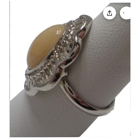 Vintage Avon Silvery Sands Ring Silver-plate 1986 - Picture 2 of 5